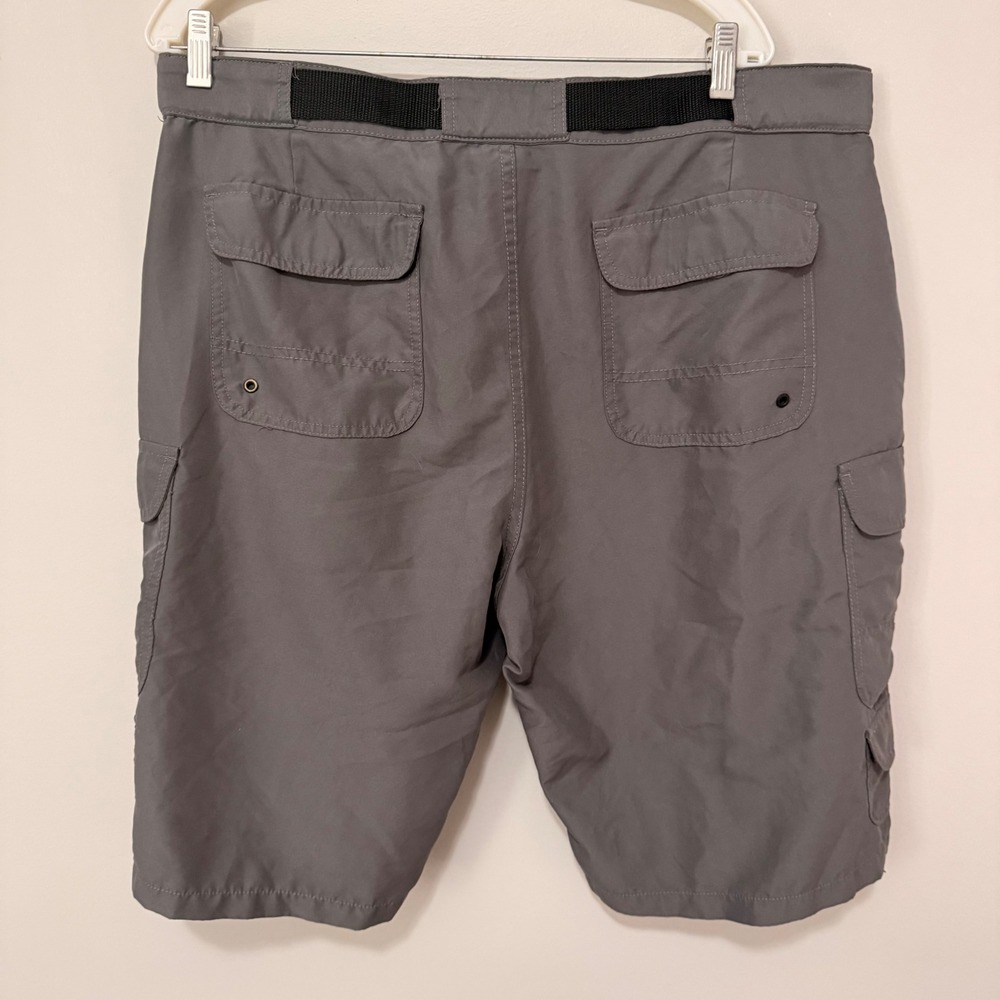 Denali Mens Cargo Shorts Gray Sea Fog Hiking Outdoor Belted D450350S Size 38 - Picture 6 of 6